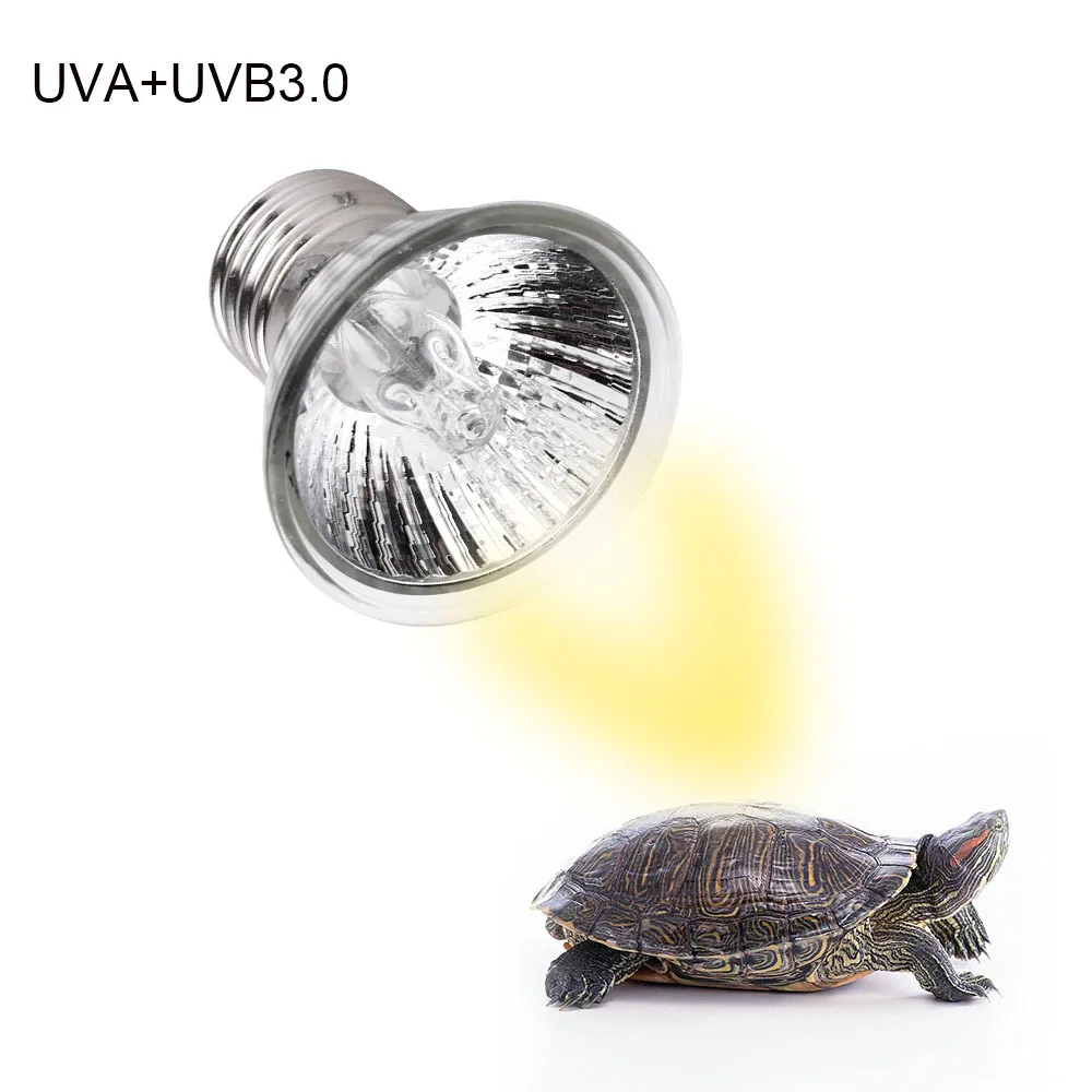 1 шт. нагревательная лампа UVA + UVB 3 0 для рептилий ящериц лампочка черепахи Basking UV