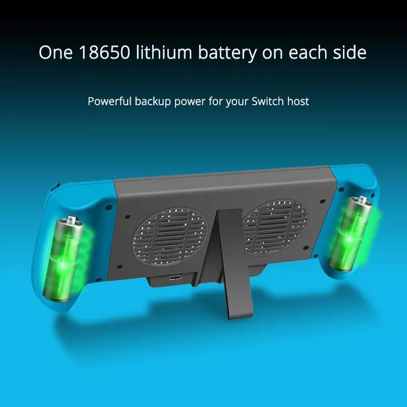 Чехол для хранения с держателем охлаждающим вентилятором Nintendo Switch Holding 8 игровых