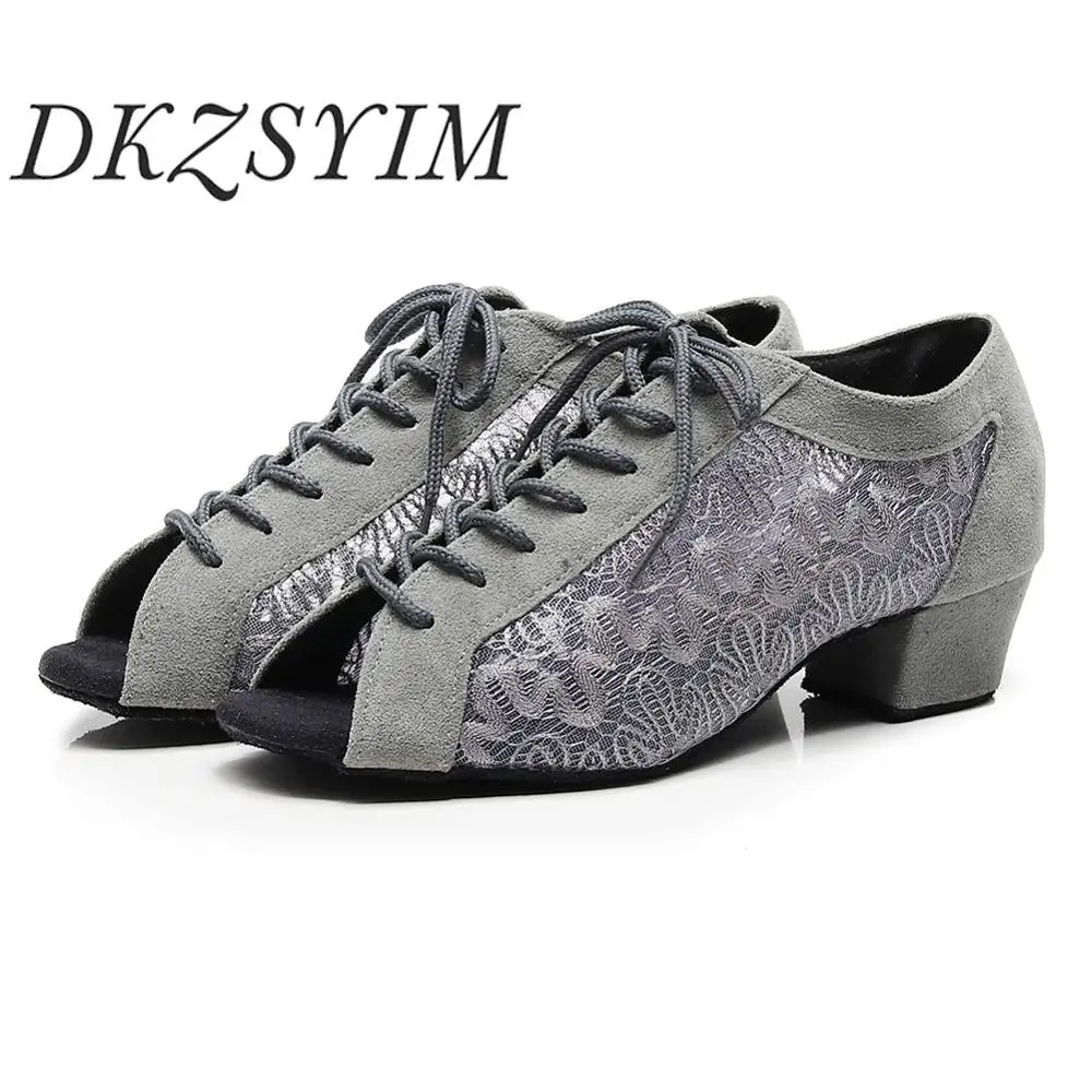 DSZSYIM/Обувь для латинских танцев женщин и девочек Танцевальная обувь девушек