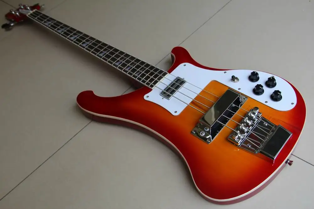 Новое поступление 4003 бас электрический 4 струны в Cherry Sunburst Бесплатная доставка