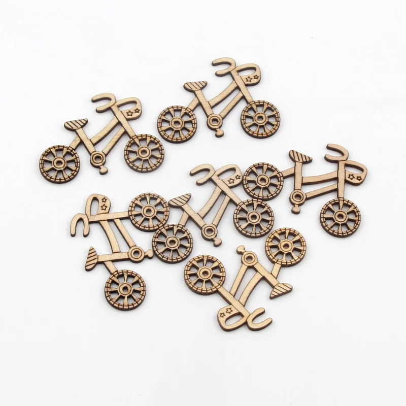 Наклейки для скрапбукинга детские из натурального дерева 10 шт. | Дом и сад