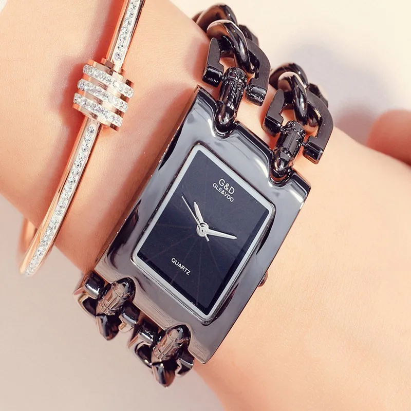 

2019 G&D LUXURY GOLD FULL STEEL WATCH WOMEN WATCH FASHION OL LADY COMMERCIAL WATCH RELOGIO FEMININO