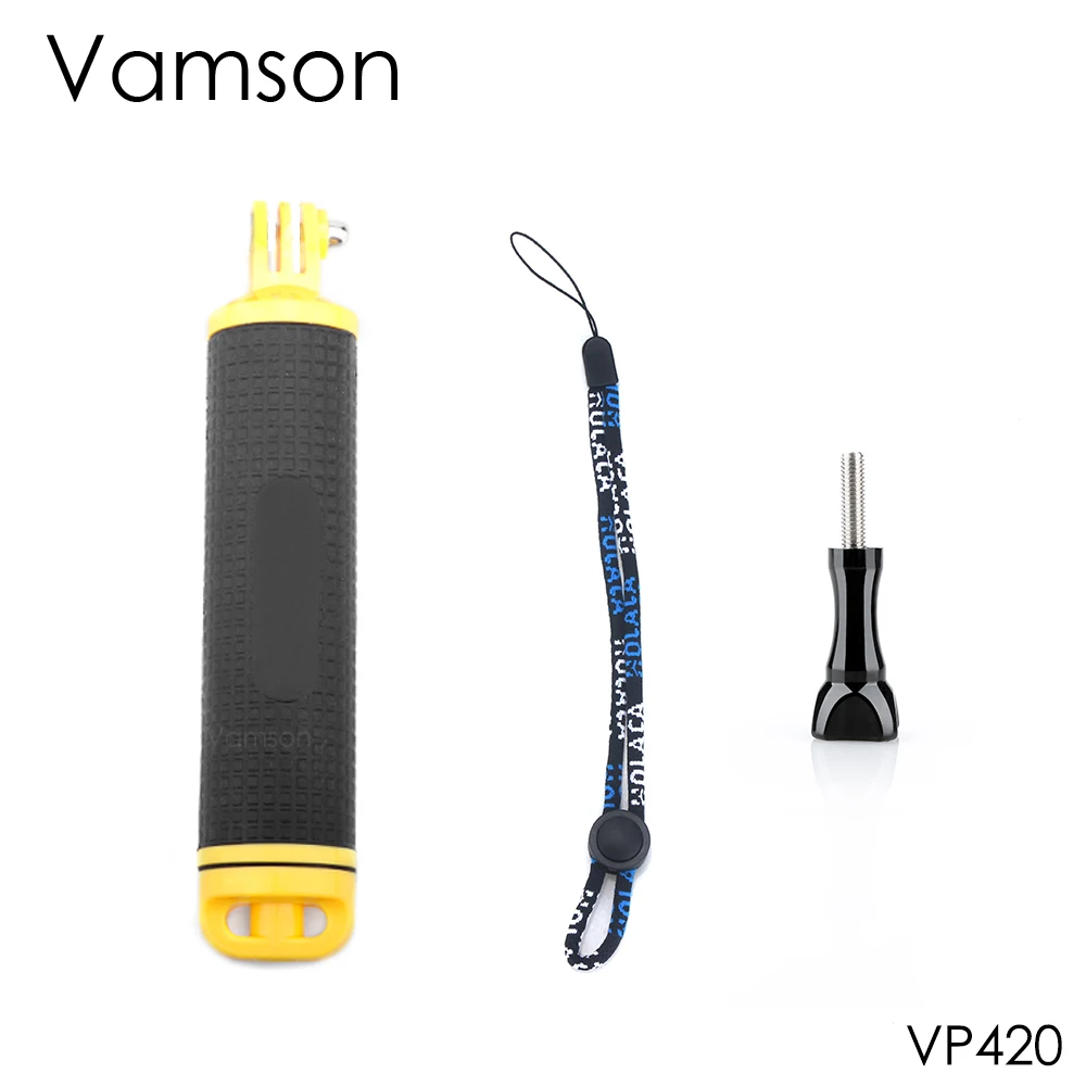 VP420 Vamson для Gopro аксессуары Плавающий поплавок ручной монопод ручка селфи палка для GoPro Hero 7 5 4 для SJCAM для Xiaomi yi VP418 - Цвет: VP420