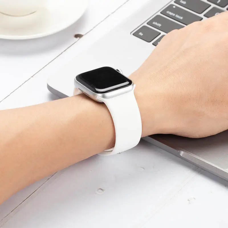 Ремешок для Apple Watch 38 мм 40 мм 42 мм 44 мм силиконовый ремешок IWatch Замена для Apple Watch серии 4,3, 2 38 мм 44 мм 81009