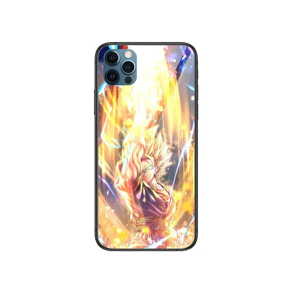 

Anime D-Dragon Ball Goku Anime Style Phone Case cover For iphone 12 pro max 11 8 7 6 s XR PLUS X XS SE 2020 mini black cell s