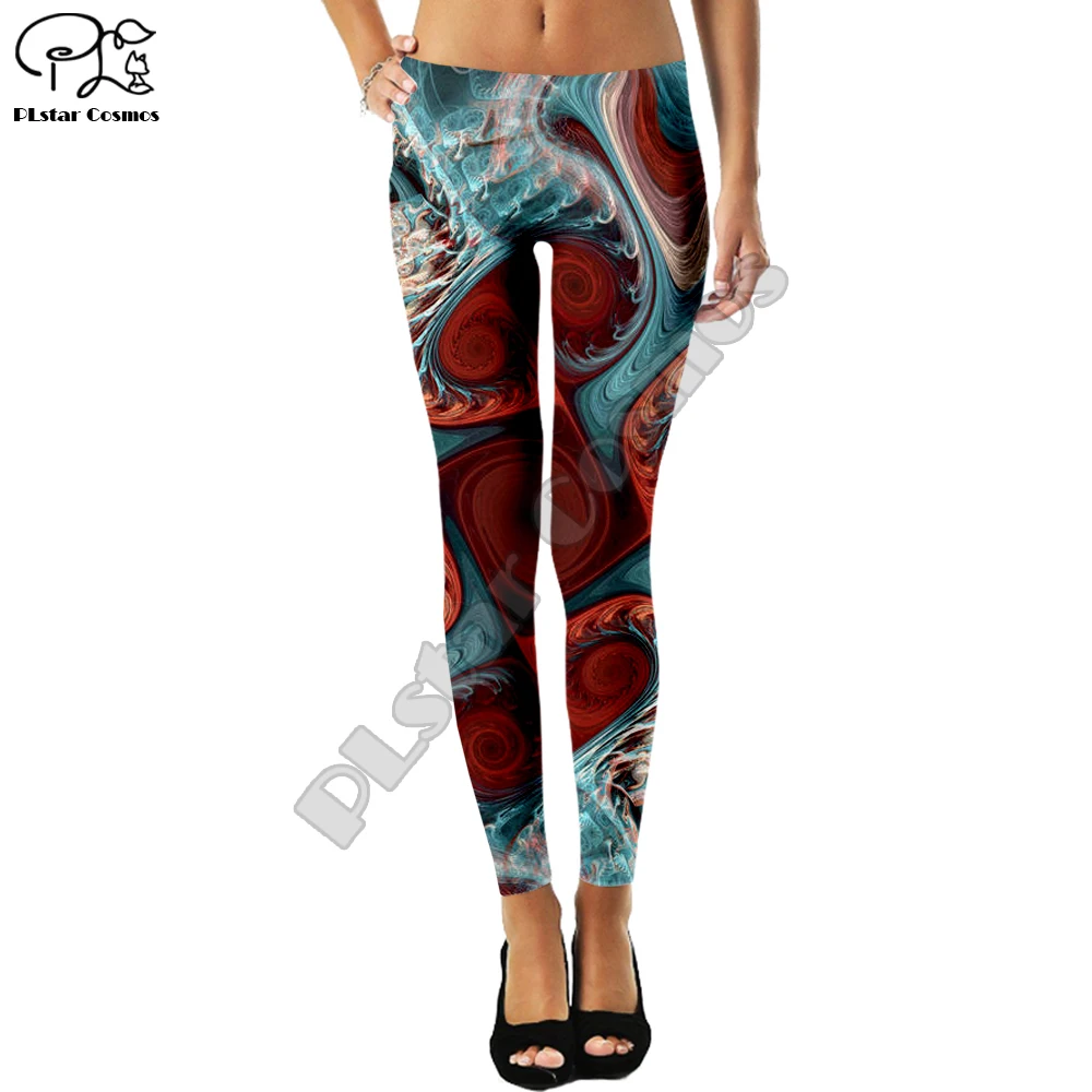 Красочные Леггинсы образец Женская пищевой конфеты фруктового шить леггинсы с