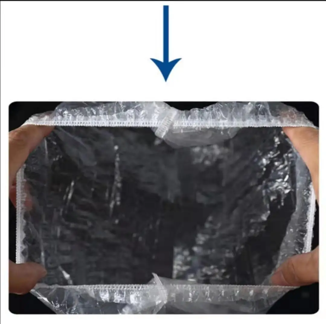 Одноразовые шапочки для душа прозрачные эластичные головные уборы спа-салона