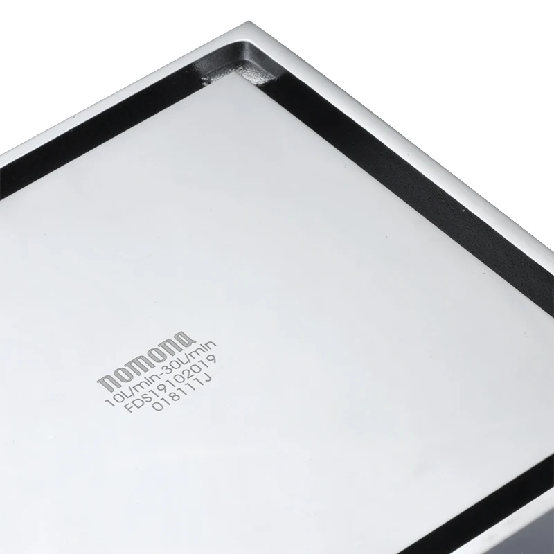 Однотонный латунный квадратный напольный слив с защитой от запаха для душа