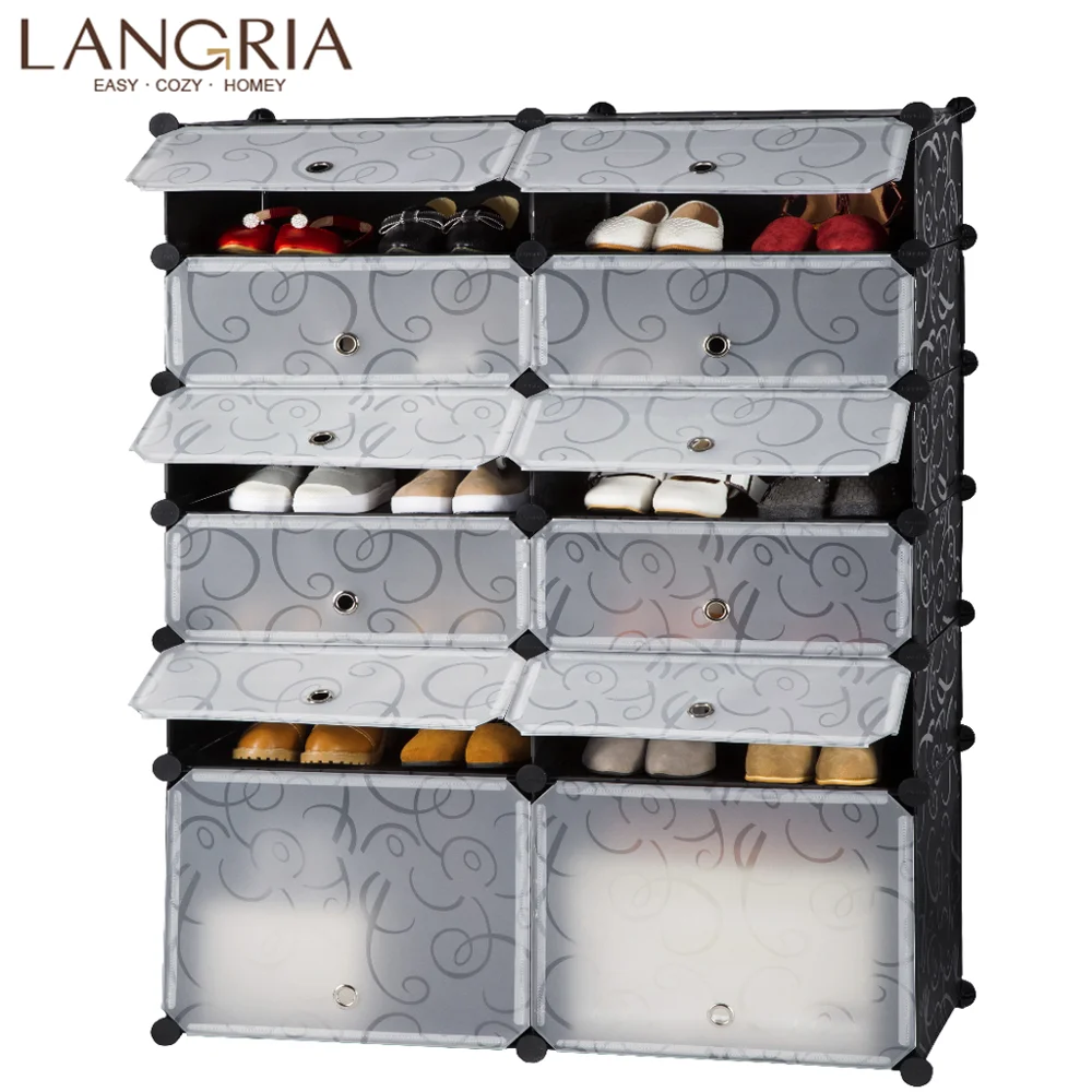 LANGRIA 12 Куб DIY неправильный стеллаж для обуви Экстра 2 большие кубики в сборе