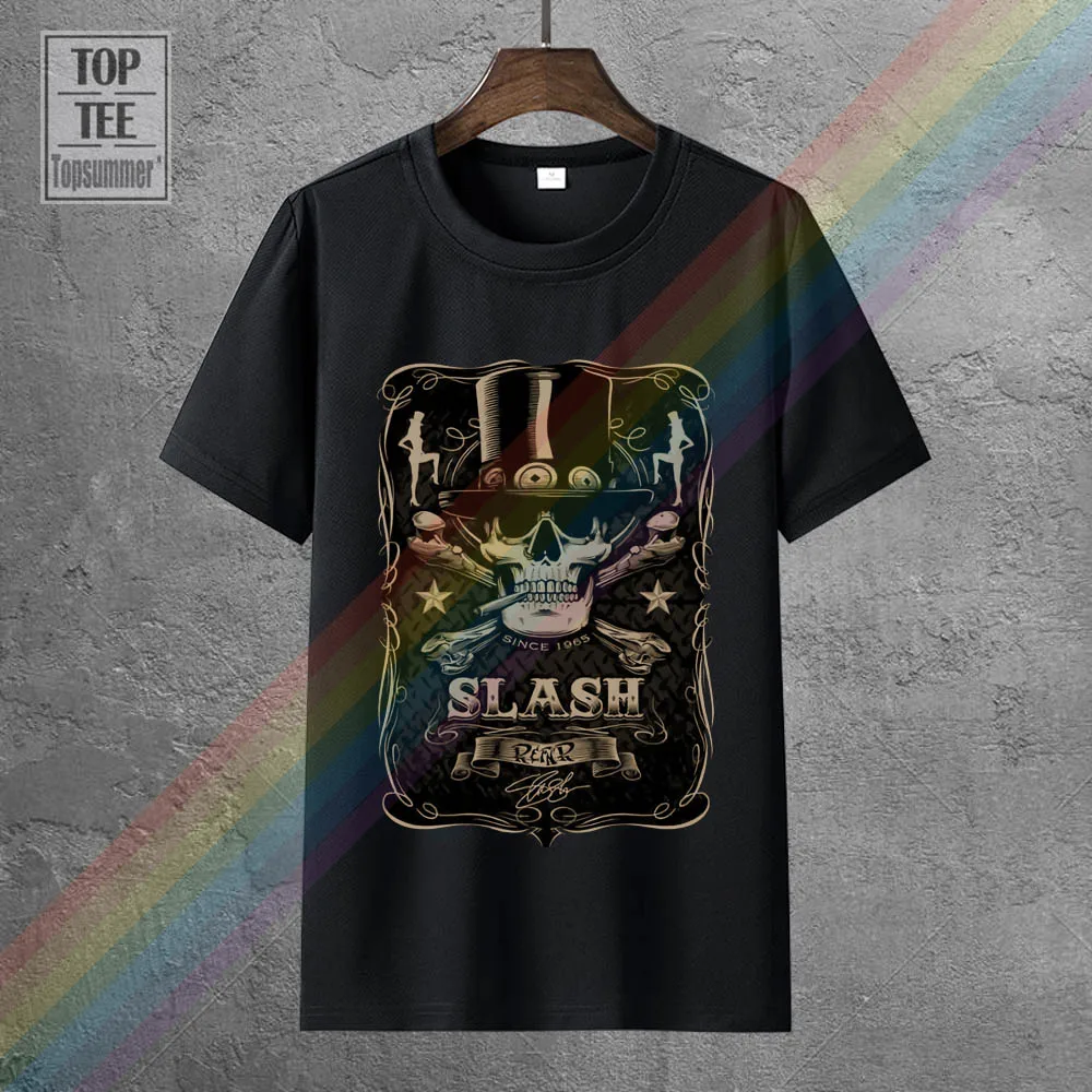 

Online T Shirts Design Men'S O Neck Guns N Roses Men'S Bottle Of Slash Fashion T Shirt Black Short Sleeve Compression T Shirts