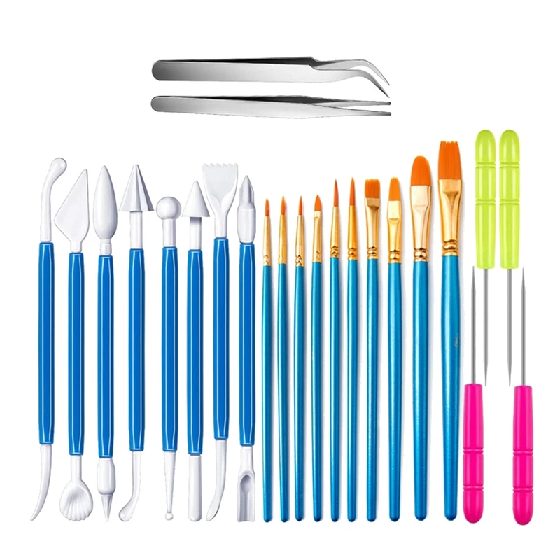 24 Pcs Cookie Decorating Tool Set Fondant Cake Modeling For Decoration |