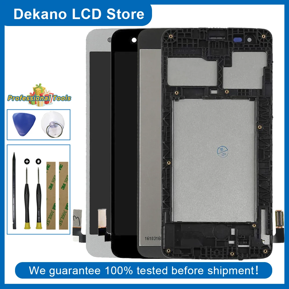 

For LG K8 2017/Aristo LV3 M210 MS210 US215 M200 LCD Display Touch Screen Digitizer Assembly + Frame Tools Adhesive