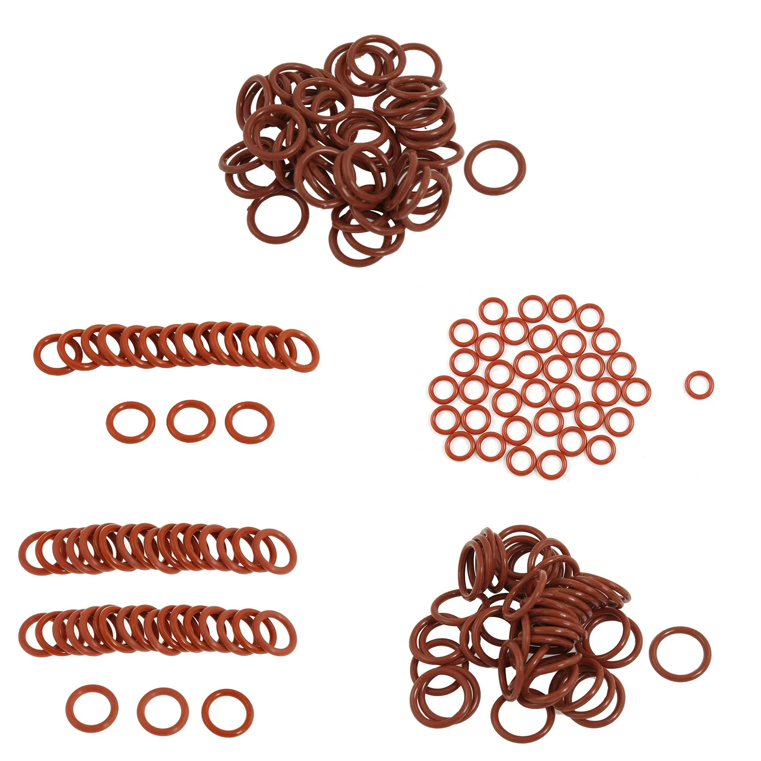 

Fashion50 pcs Red Silicone O-Rings Oil Seal ring