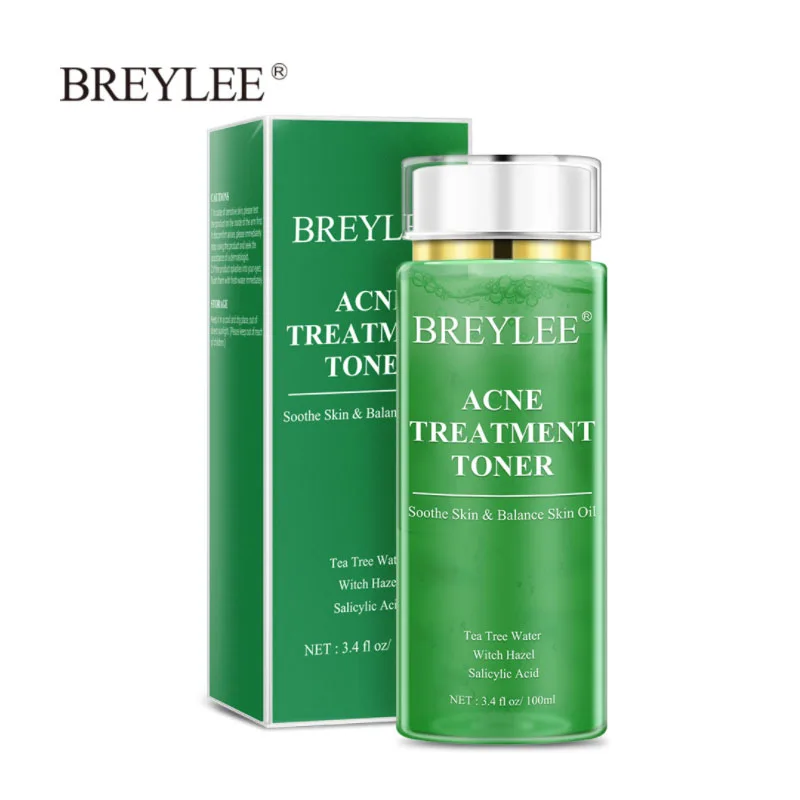 

BREYLEE Tea Tree Acne Treatment Toner Relieve Acne Pimple Soothing Oil Control Acne Scar Removal Shrink Pores Acne Skin Care