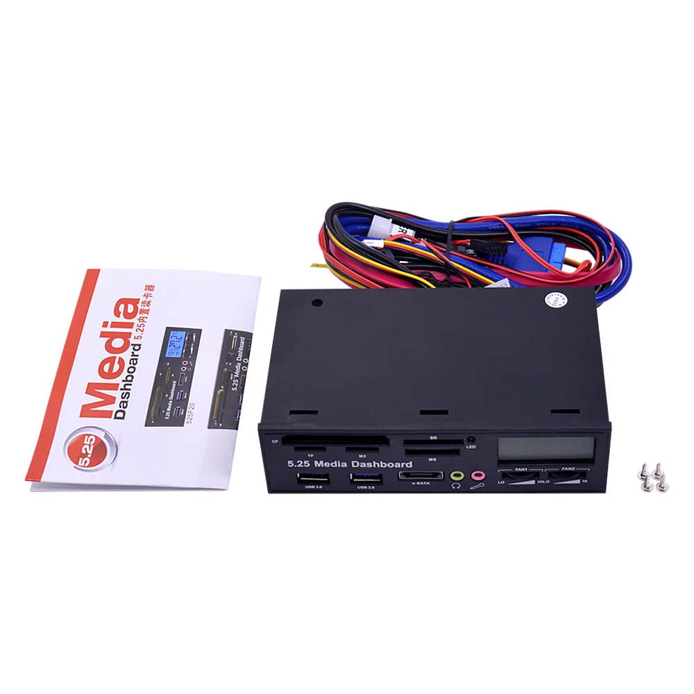 Мультимедийная панель Все в одном 5 25 дюйма 19 + 1 20 контактов USB 3 0 передняя мм аудио