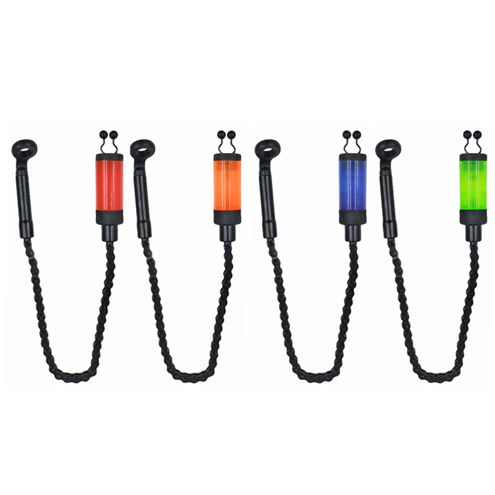 

Fishing Bite Alarms Chain Wiggler ABS Metal Fish Bite Indicator Wobbler Tackle No Lights Fishng Tool Equipment