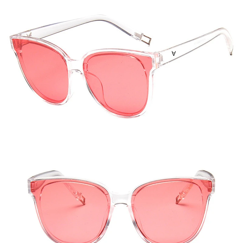 Винтажные Квадратные Солнцезащитные очки кошачий глаз с большой оправой для