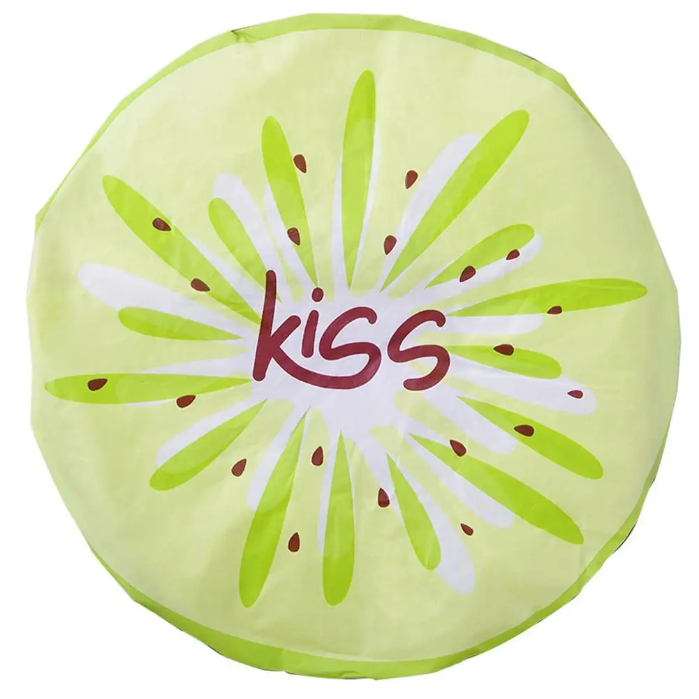 Милая Женская водонепроницаемая шапочка для душа с фруктовым рисунком взрослых