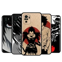 anime death note for xiaomi redmi note 10s 10 9 9s 9t 8t 8 7 6 5 pro max 5a 4x 4 5g soft silicone phone case