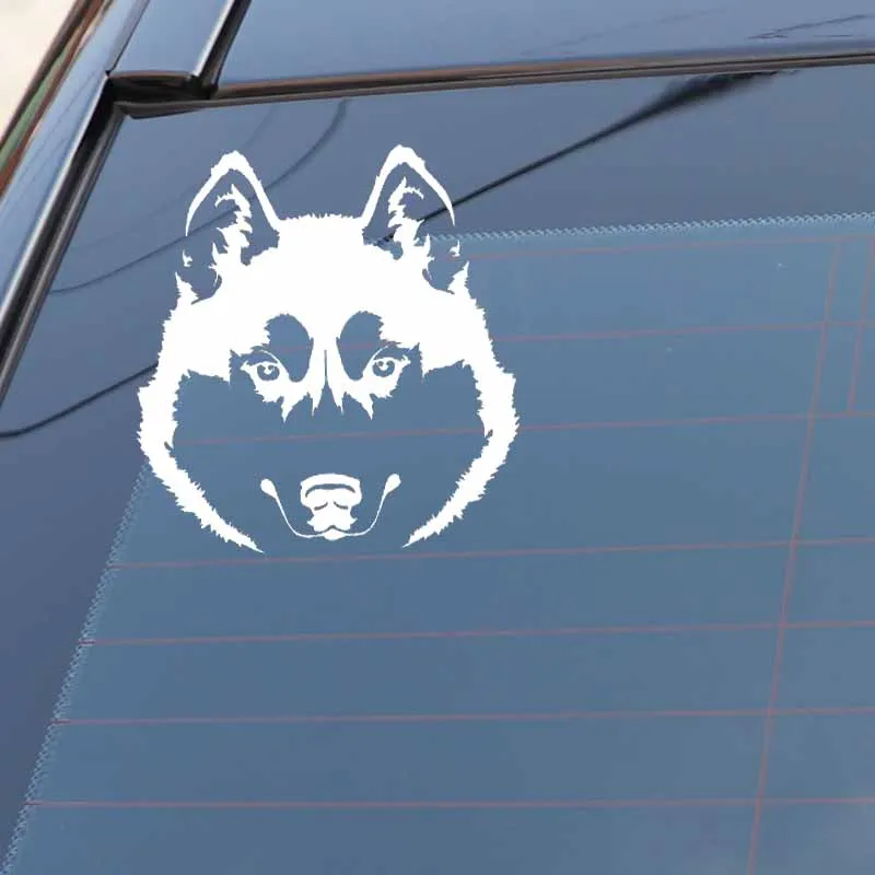 DAWASARU Husky Head собака животные наклейки для автомобиля художественная роспись