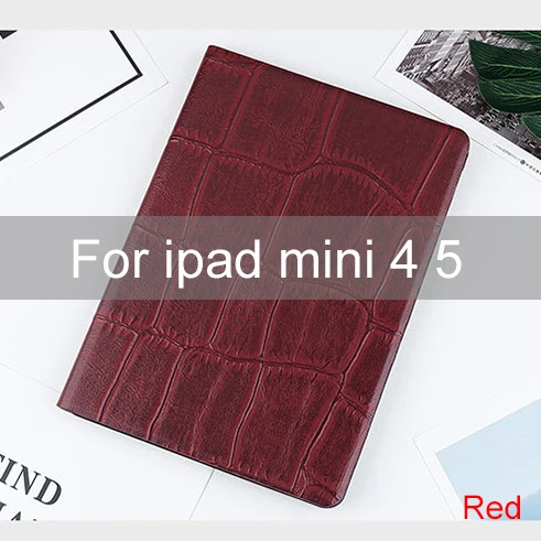 For mini 4 5 Essidi для ipad mini 5 4 3 2 1 кожаный чехол Smart Wake Sleep подставка для планшетного компьютера защитный чехол рукав для ipad mini 1 2 3 4 5 - Цвет: For mini 4 5
