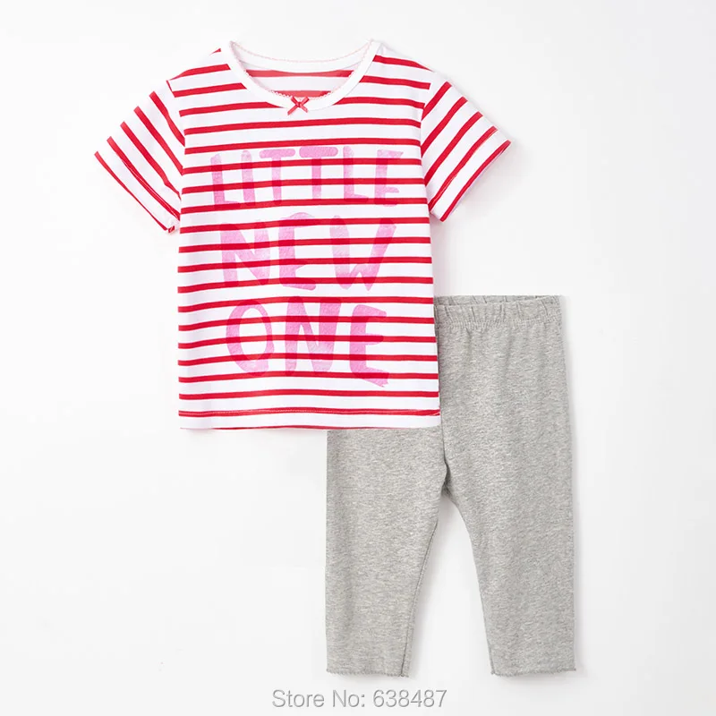 

Quality 100% Cotton Girls Children Suits Kids Casual Sports Sets Summer T-shirt Pants Beach Outfit Infant Baby Girl Clothes Sets