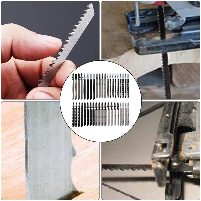 

70Pcs Puzzle Blade Set, T-Shaped Handle Puzzle Blade T118A/T118B/T144D/T244D/T101AO/T101BR/T101B for Wood Metal Cutting