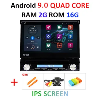 2G 16G IPS 4G+64G Octa core Android 9.0 Univeral One din Car radio Multimedia Player GPS Navigation 7" IPS HD Retractable Autoradio AUX-IN - Цвет: 2G 16G IPS