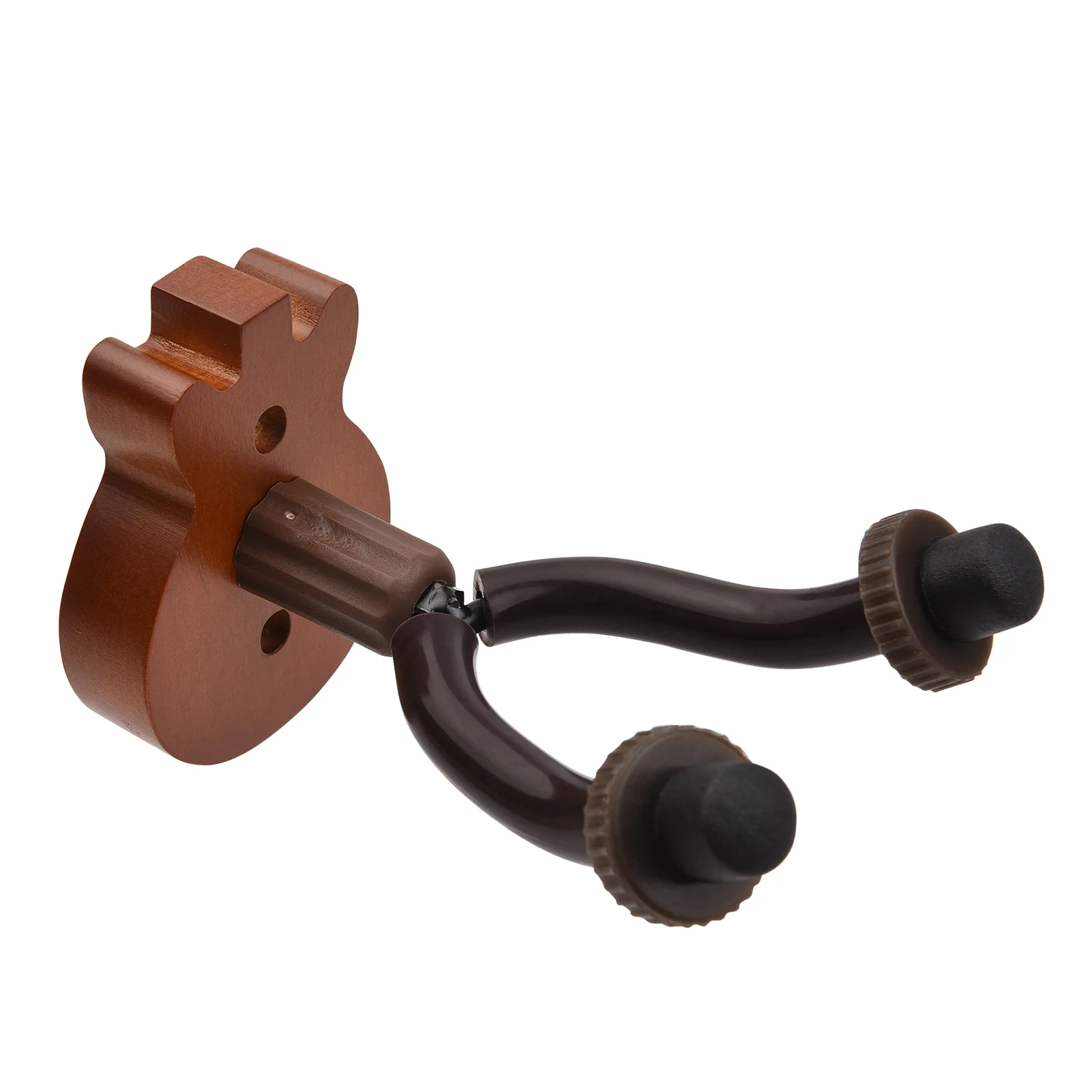 

Guitar Wall Mount Hanger Solid Wood Guitar Hanger Wall Hook Holder Stand with Metal Steadying Bars for Guitar Bass Ukulele