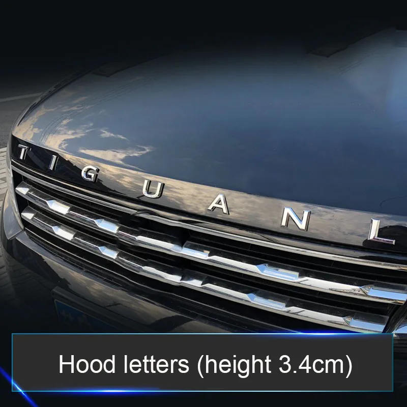 Эмблема с объемными буквами шрифтов для TIGUAN TIGUANL автостайлинг установка логотип