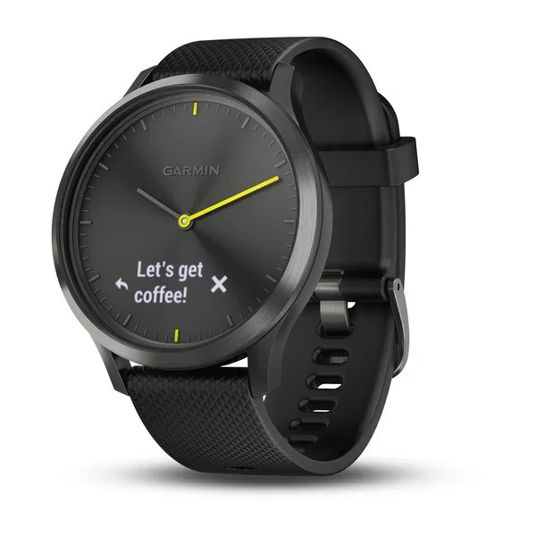 

FOR Garmin Vivomove HR Hybrid Black Smart Watch