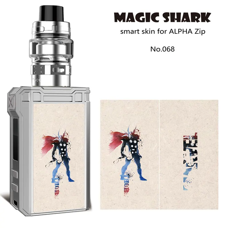 Magic Shark Marvel DC Avengers Batman Iron Man Hulk Super Vape Pod Case Cover Skin Film Sticker for Voopoo Alpha Zip | Мобильные