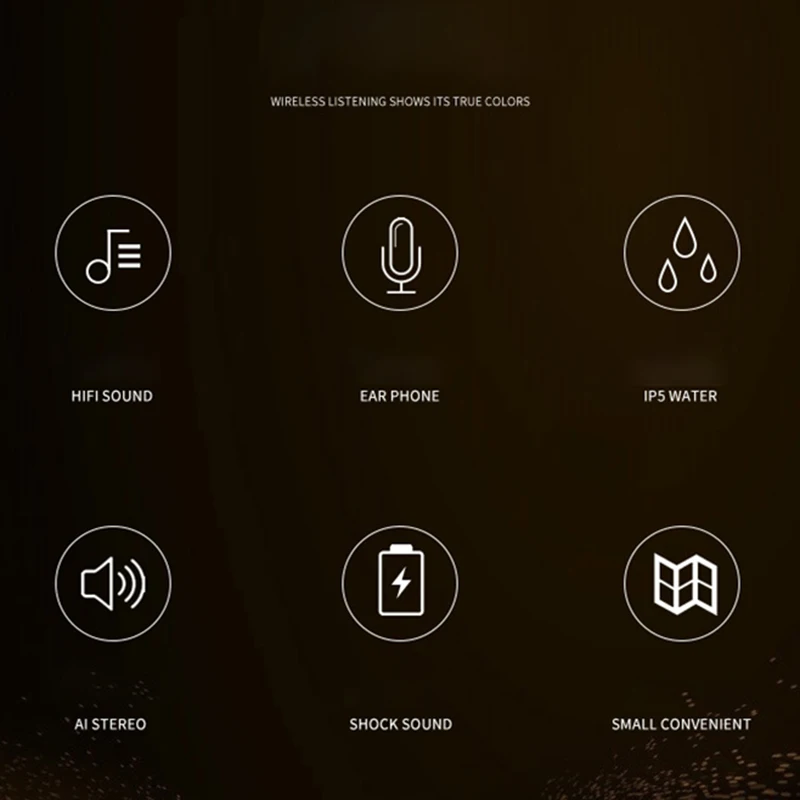 

In-Ear Noise-Cancelling Bluetooth Headset Bilateral Stereo Sports Headset