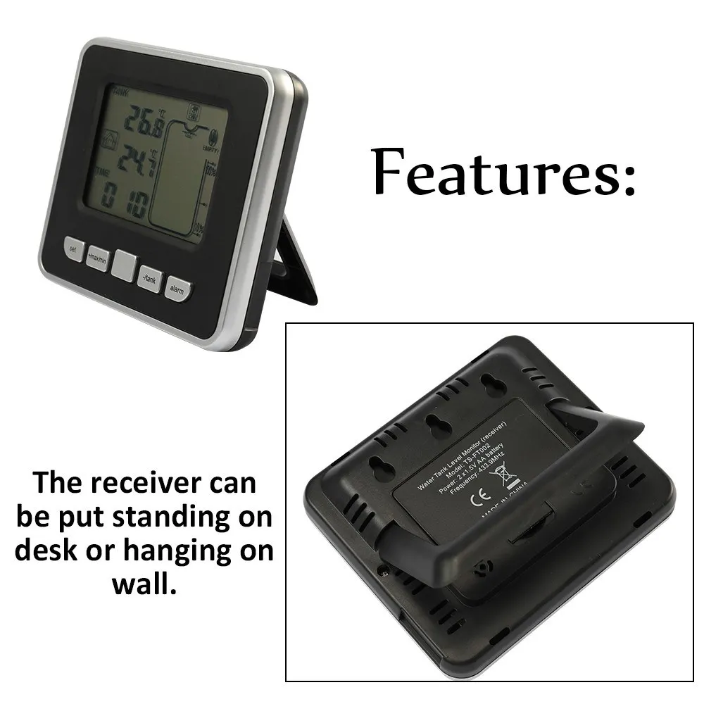 Ультразвуковой датчик уровня жидкости в резервуаре с ЖК дисплеем|Приборы для