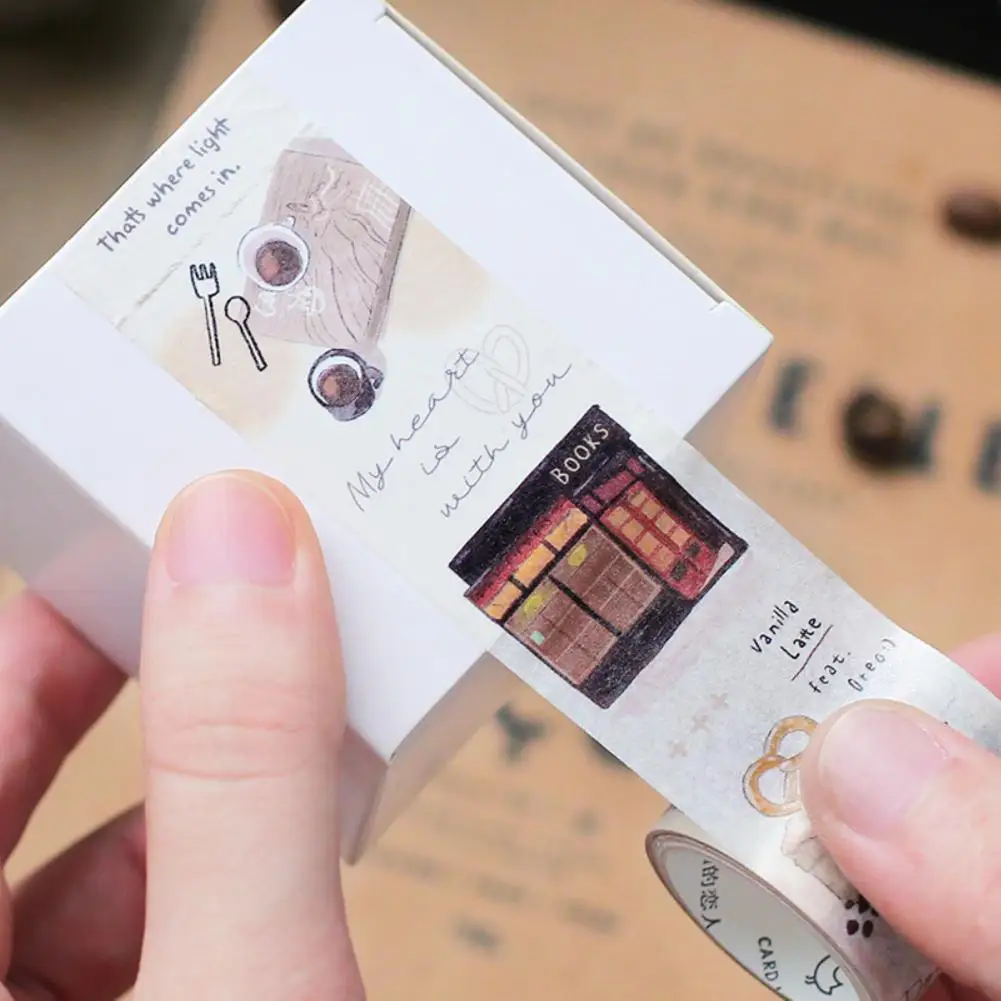 Бумажный практичный планировщик милая Васи-лента декоративная японская лента с