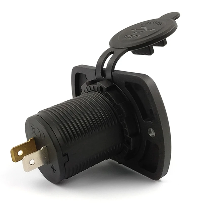 

DIY 12V 24V Dual USB Car Charger Power Panel 5V 2.1A for iphone Car Boat Marine