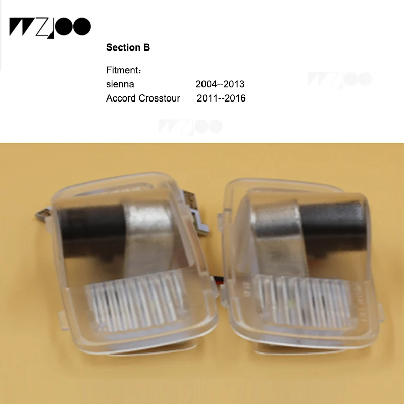 for Honda B 2 шт. Автомобильный светодиодный светильник на дверь, проектор с изображением призраков, лазерный логотип, автомобильный светильник на дверь для Audi A8 A7 A5 A6 A4 A3 A1 R8 TT Q7 Q5 Q - Цвет: for Honda B