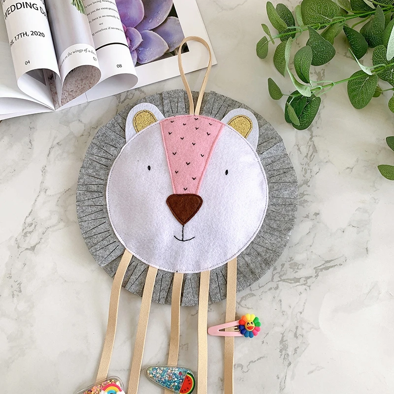 

Мультяшный пояс для хранения, детская Шпилька, кисточка, аксессуары для волос, пояс для хранения, настенные украшения, украшения для дома, де...