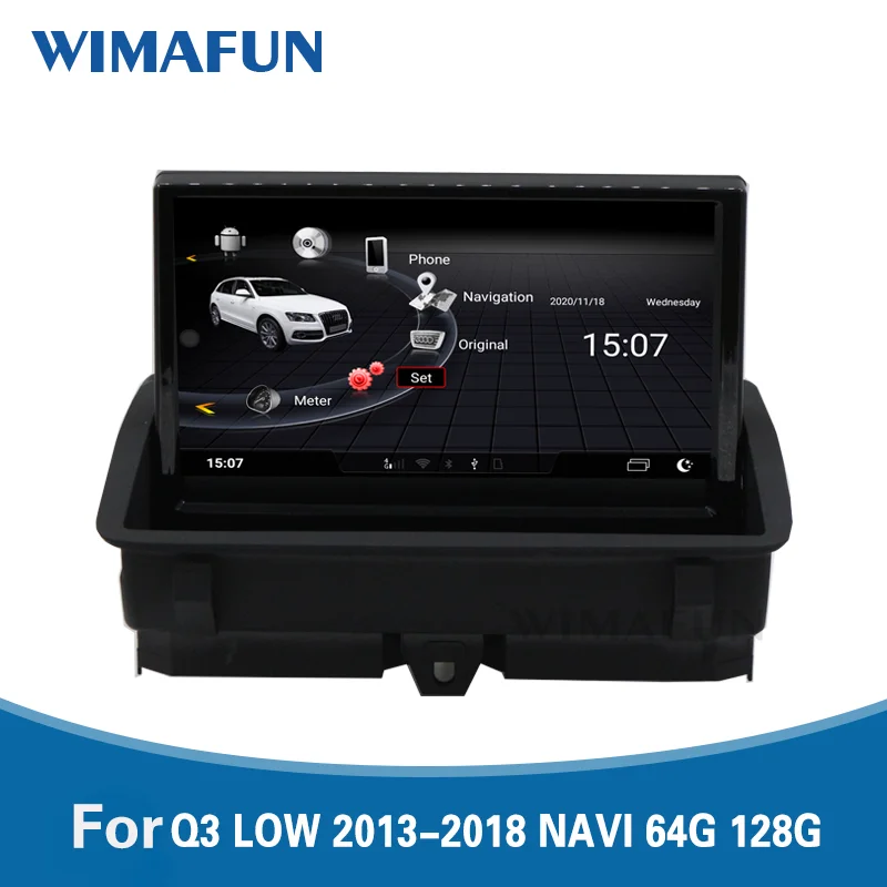 

Android 10, multimedia player 4G GPS, 8-inch IPS screen, octa-core 6+64GB 128G, suitable for Audi Q3 low smart navi, 2013-2018