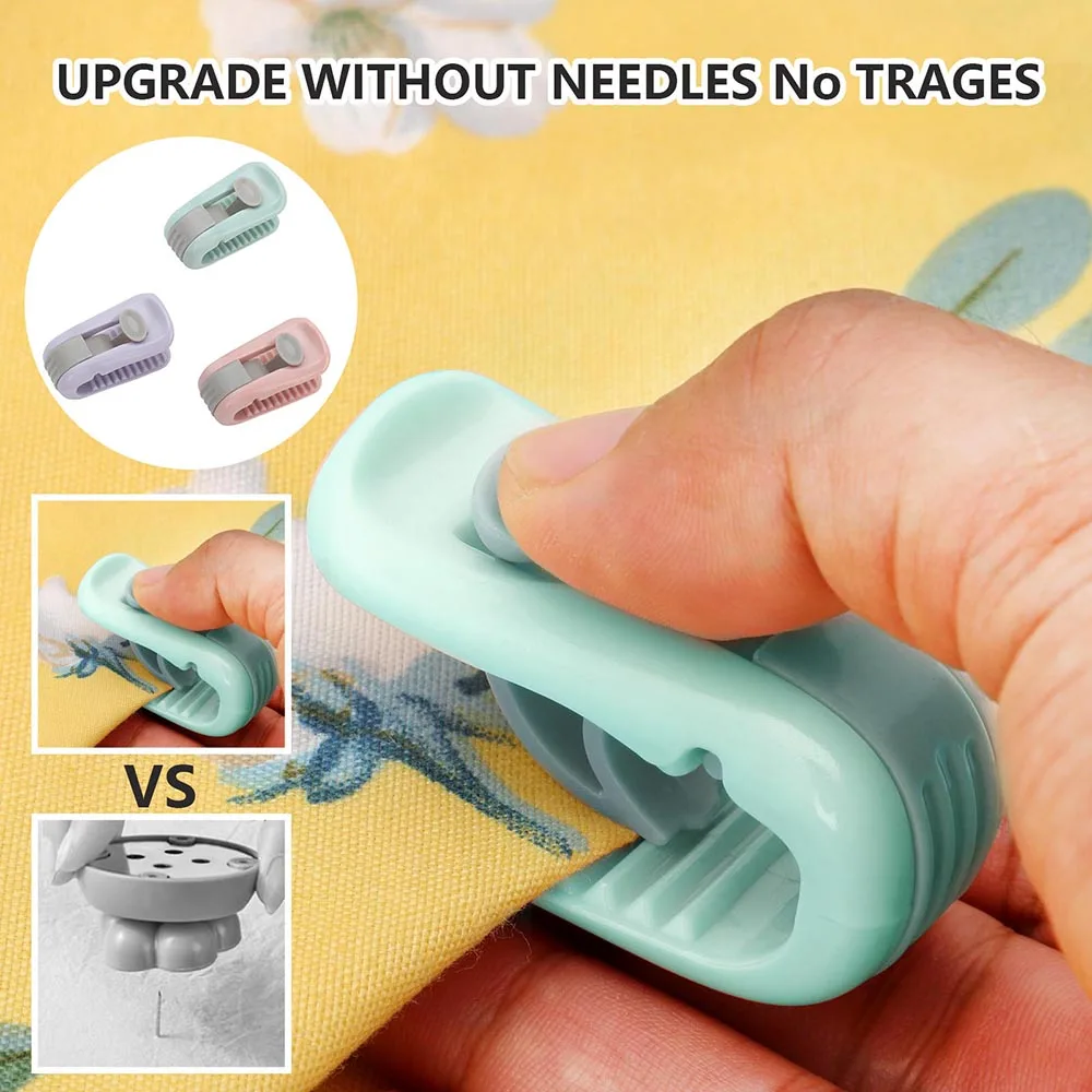 

6 Pcs/set Non-slip Quilt Blanket Clip Plastic Blankets Fastener Clip Needle-free Bed Cover Duvet Sheet Fixer Duvet Quilt Clips