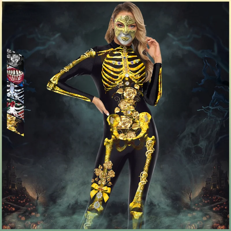 Страшный костюм для косплея женщин сексуальный маскарадный карнавальный зентай