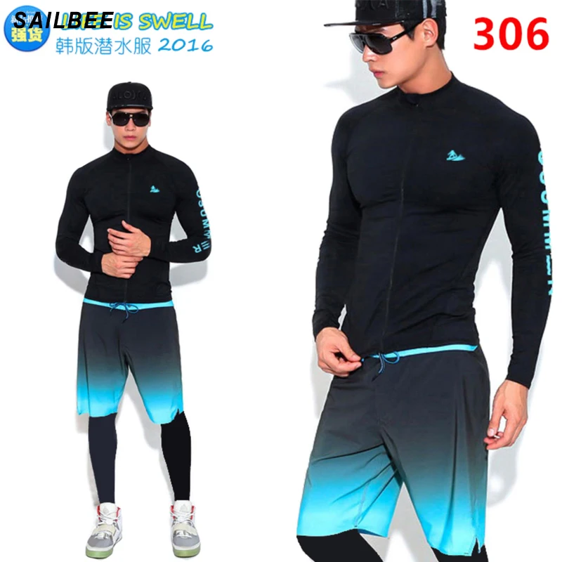 JCZWO УФ-защита для серфинга Рашгард мужской купальник с длинным рукавом мужская