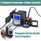 Паяльная станция YIHUA 995D + SMD с подключаемым термофеном, паяльная станция BGA, паяльная станция для ремонта телефонов, сварочная станция 3,5 кг