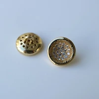 5pcslot shining crystal flower buttons cubic zirconia button for shirt decorative cz sewing buttons for cashmere knit cardigan