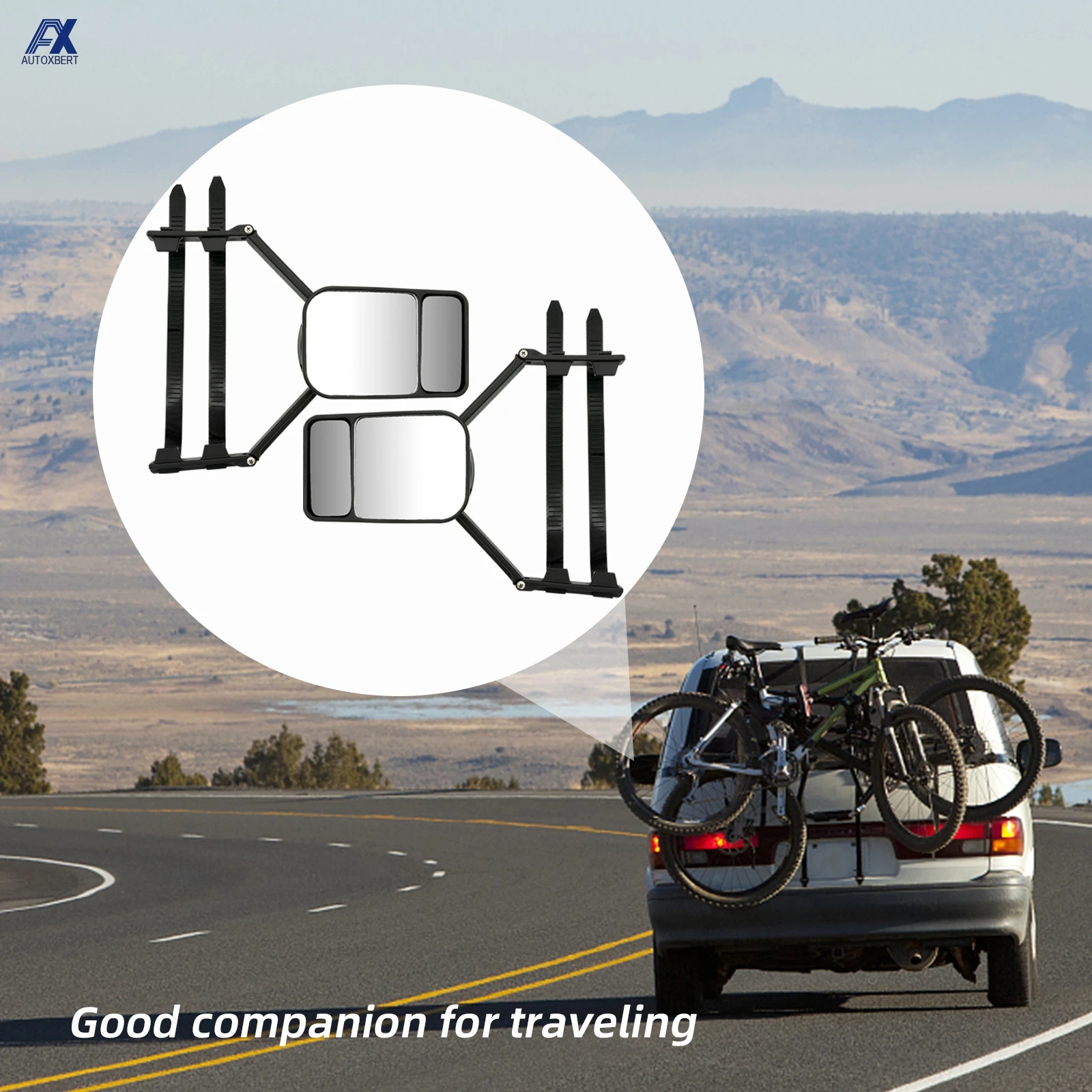 2X автомобильный удлинитель для автомобиля зеркало заднего вида с прицепом