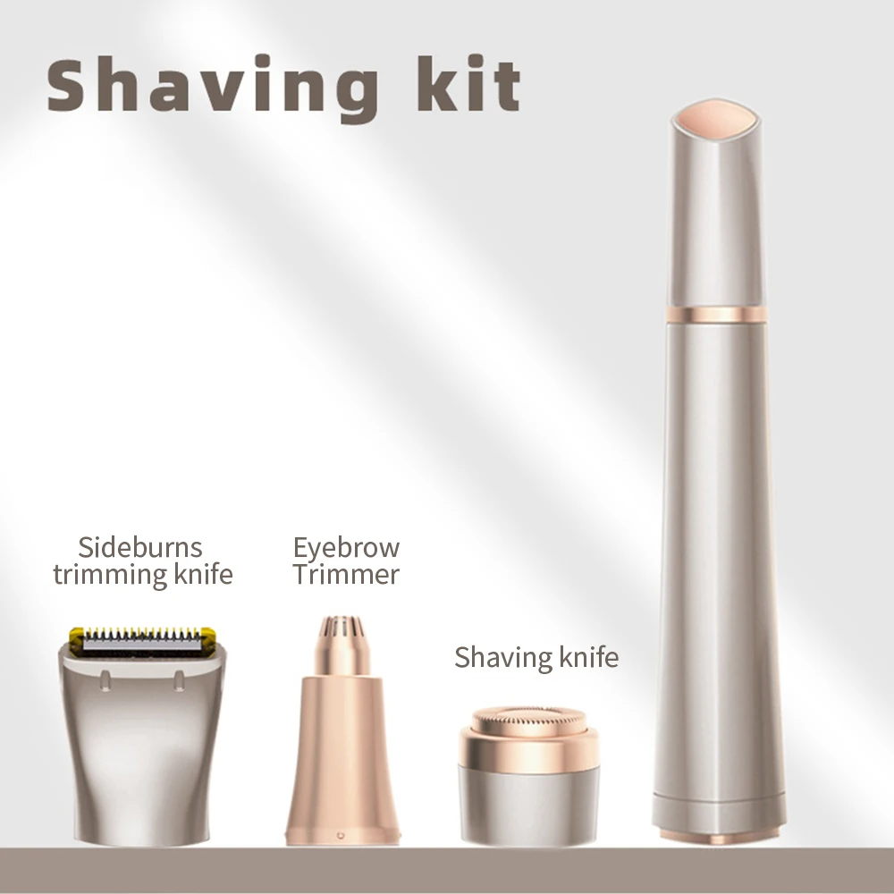 

Eyebrow Epilator Nose and Ear Trimmer Makeup Painless Eye Brow Epilator Mini Shaver Razors Face Hair Remover for Male and Female