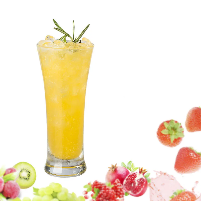 Стеклянная чашка для сока холодного напитка молочного чая чистая красная