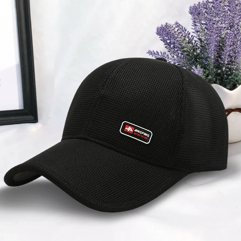 

New Men Women Summer Baseball Cap Quick Drying Hats Unisex Breathable Sport Pure Color Snapback Hat Bone Baseball Hat
