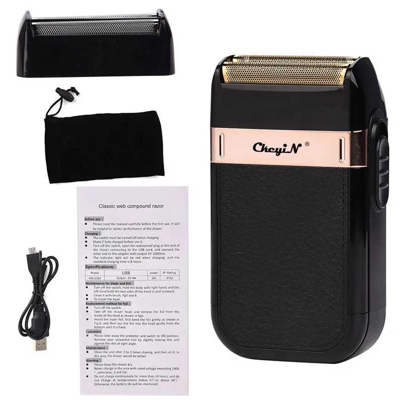 

Electric Shavers For Men Rechargeable Razor Shaving Machine Beard Trimmer Shaver USB charging barbeador