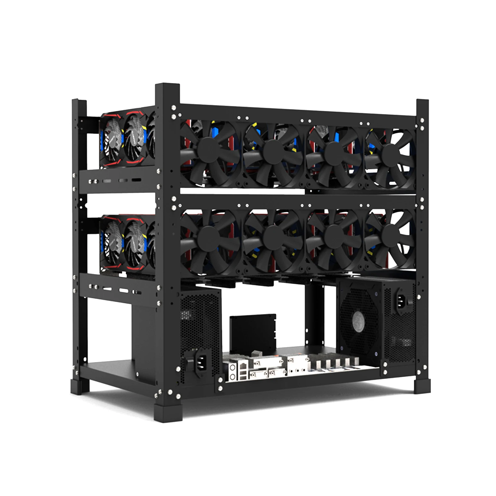 Открытой добычи Рог раме рассчитан на 12 GPU добыча чехол стойки Кронштейн